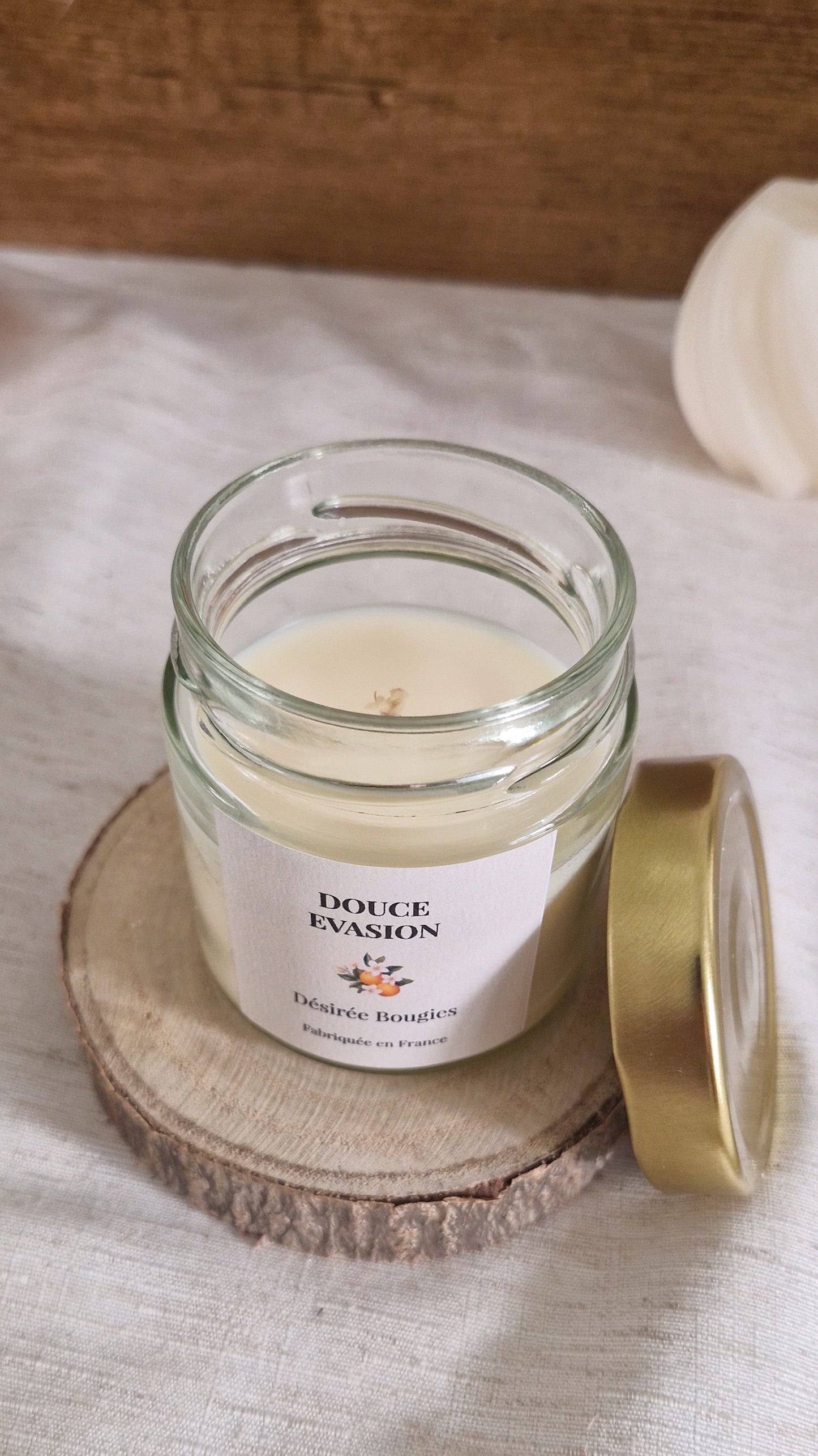 Bougie parfumée Fleur d’Oranger – Bougie artisanale élégante