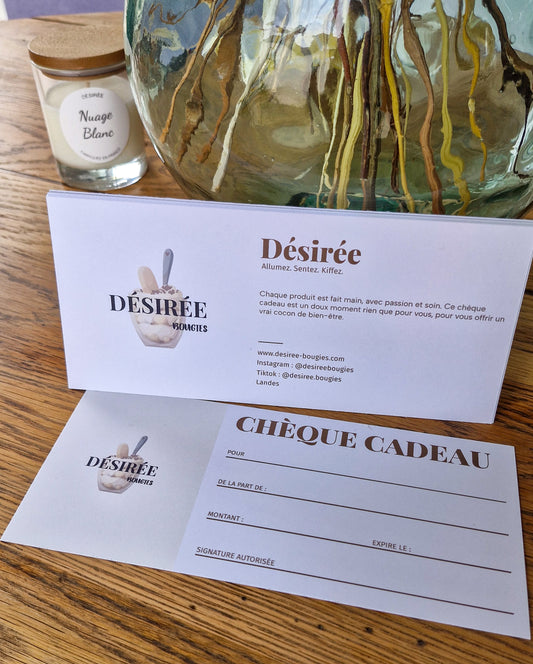 Chèque Cadeau Désirée