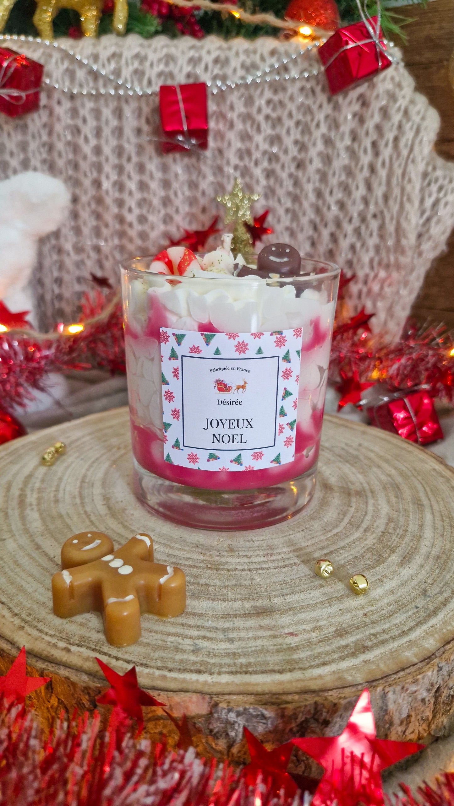 Bougie artisanale parfumée Epices de Noël
