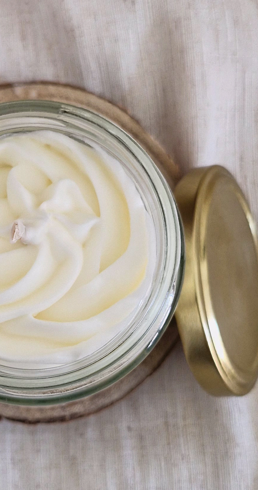Bougie parfumée Citron Meringué – Bougie gourmande artisanale