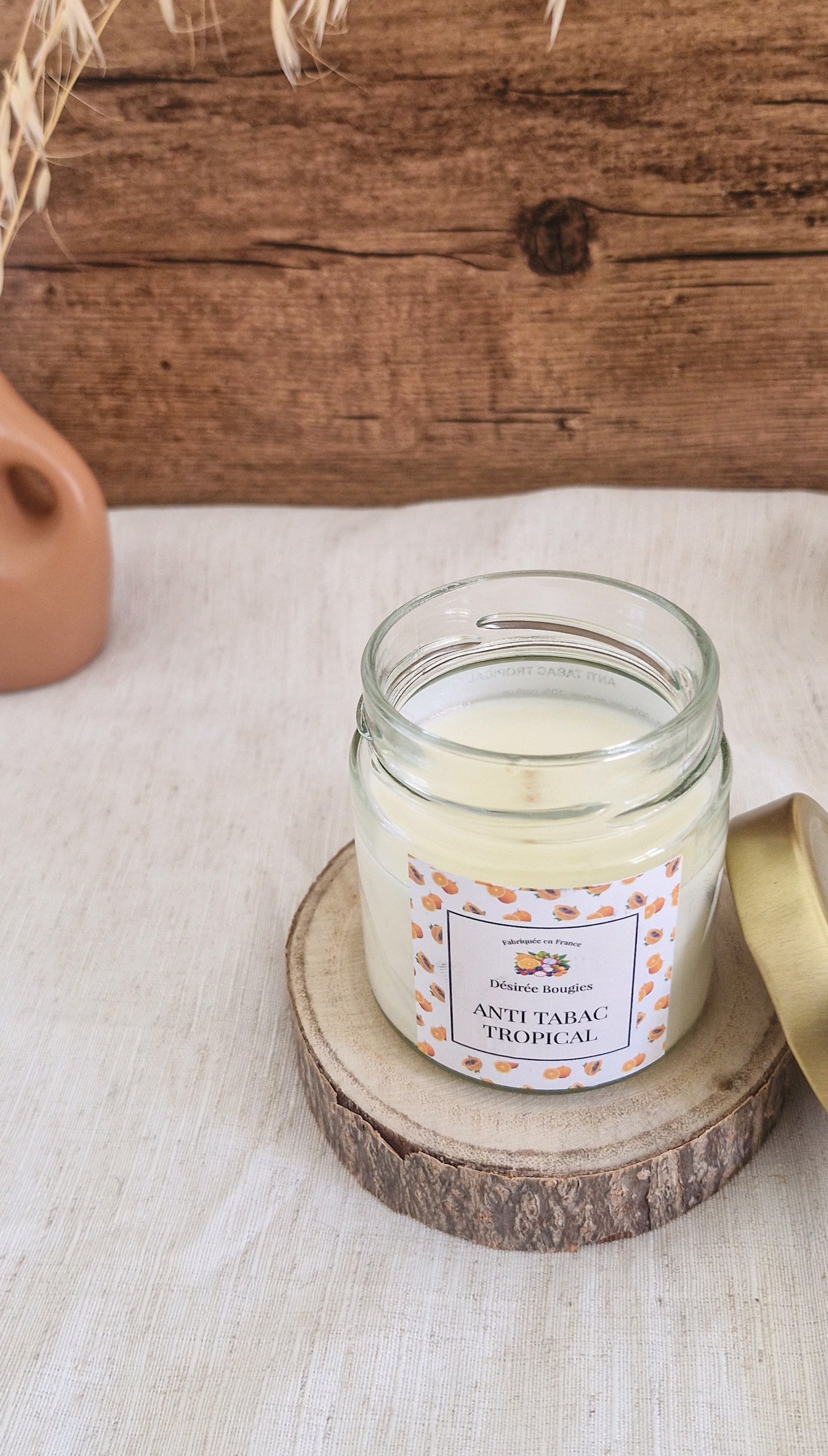 Bougie anti-odeur tabac tropical – Bougie parfumée artisanale