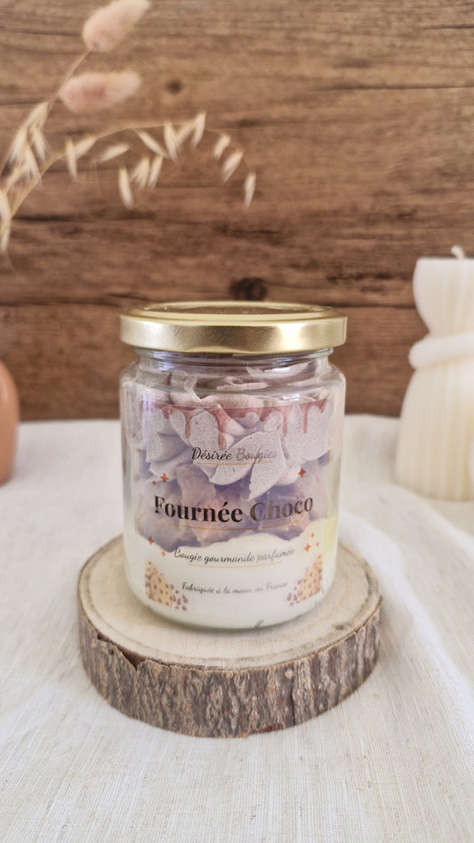 Bougie parfumée Cookie Chocolat – Bougie gourmande artisanale